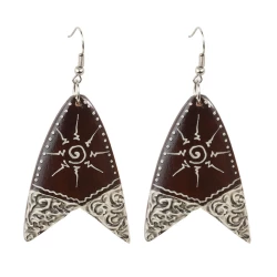 Pendientes madera originales PE656BA