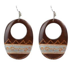 Pendientes hipies madera PE707BA