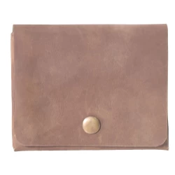 Tarjetero monedero de piel