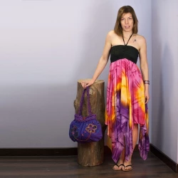 Vestido hippie multicolor DRIN1404