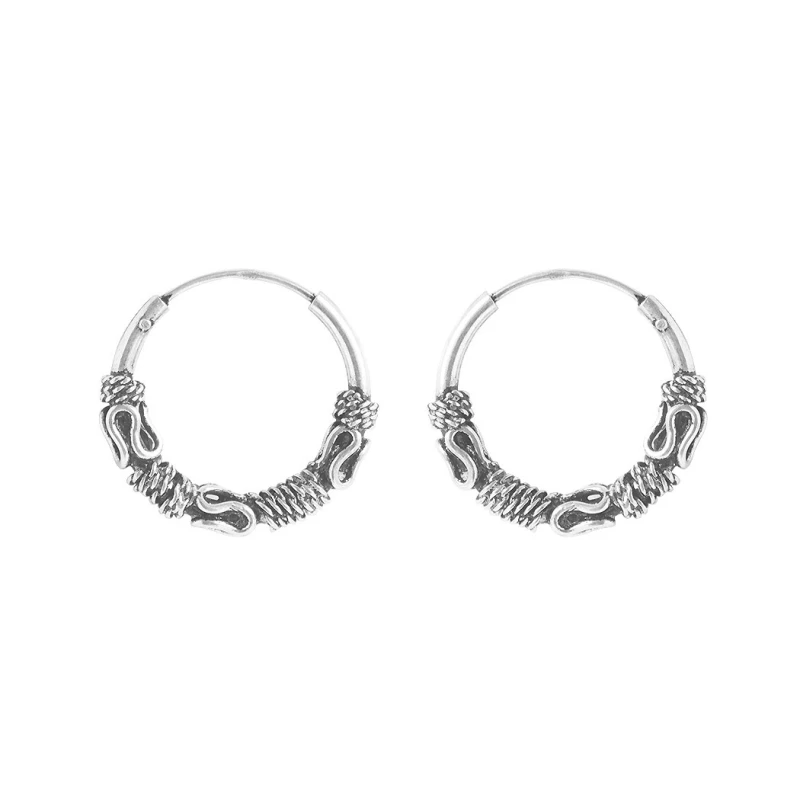 Aros balineses de plata 925 PEP823IN Aros balineses de plata 925 PEP823IN