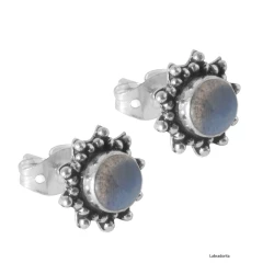 Pendientes boton flor PE828IN
