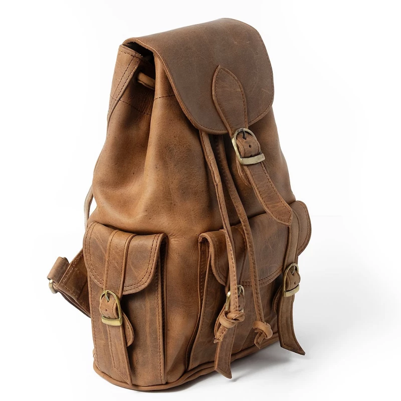 Mochila de cuero vintage BG433