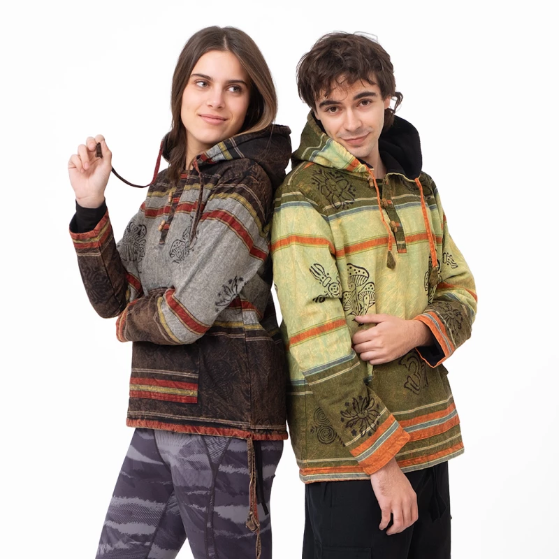 Chaqueta sudadera hippie unisex JKNE2401