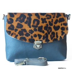 BOLSO DE PIEL MUJER ANIMAL PRINT BG437