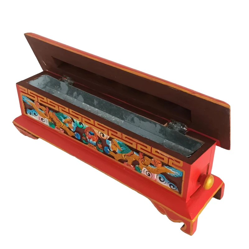 Incesario Tibetano de Madera Tallada IN97NE