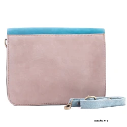 Bolso de ante multicolor para mujer | Estilo boho y artesanal BG439