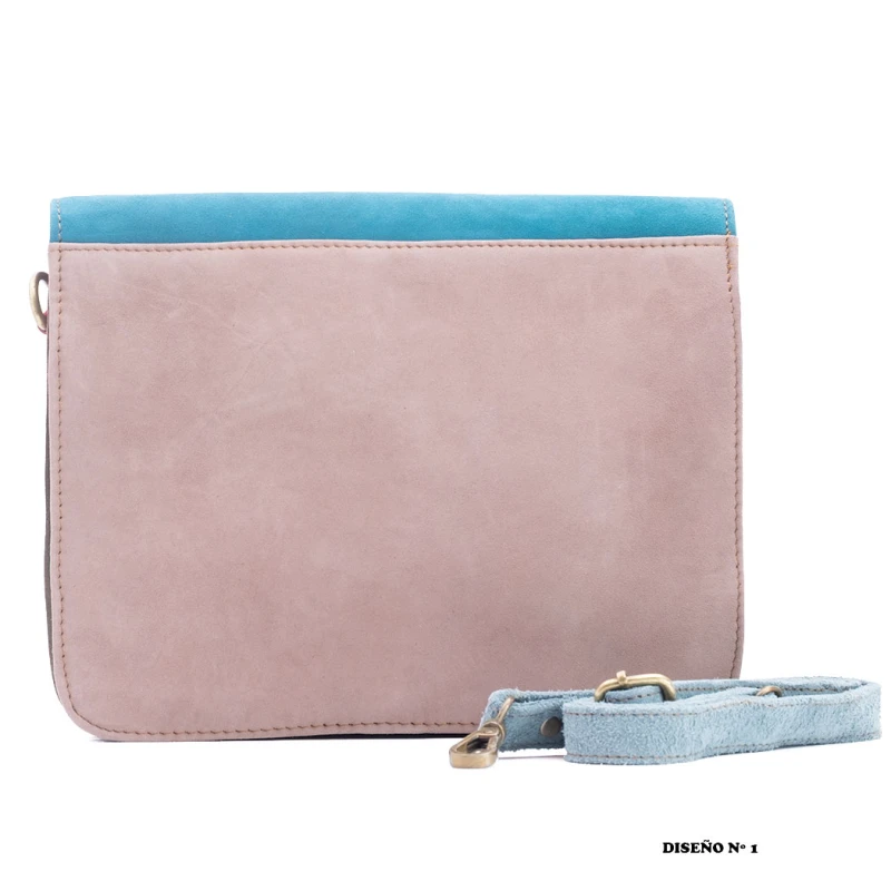 Bolso de ante multicolor para mujer | Estilo boho y artesanal BG439