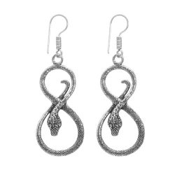 Pendientes serpientes entrelazadas PE838IN
