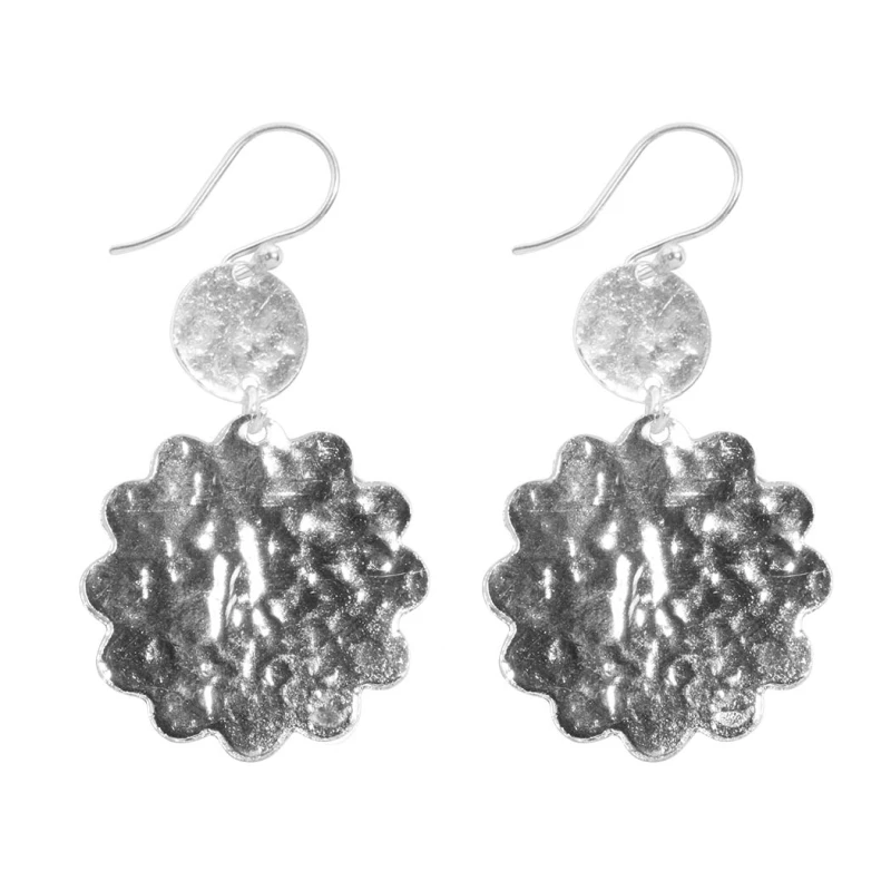Pendientes originales con forma de flor PE839IN