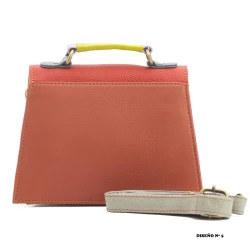 Bolso pequeño de piel mujer multicolor BG443