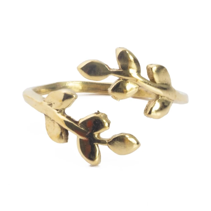 Anillo boho de latón ajustable AN206IN