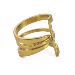 Anillo asimétrico de latón AN207IN