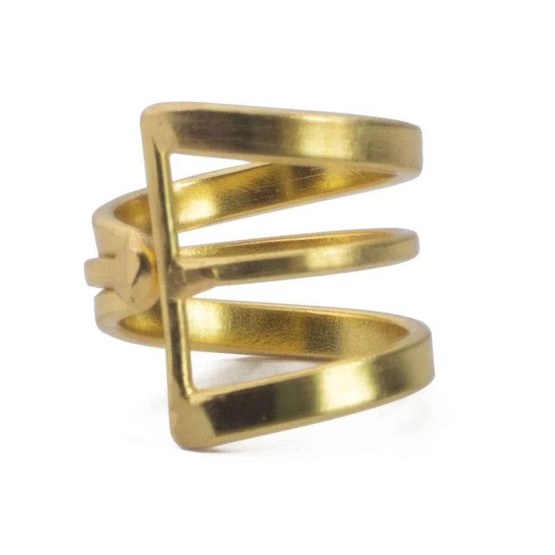 Anillo asimétrico de latón AN207IN