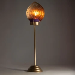 Candelabro de latón pavo real PRV07IN