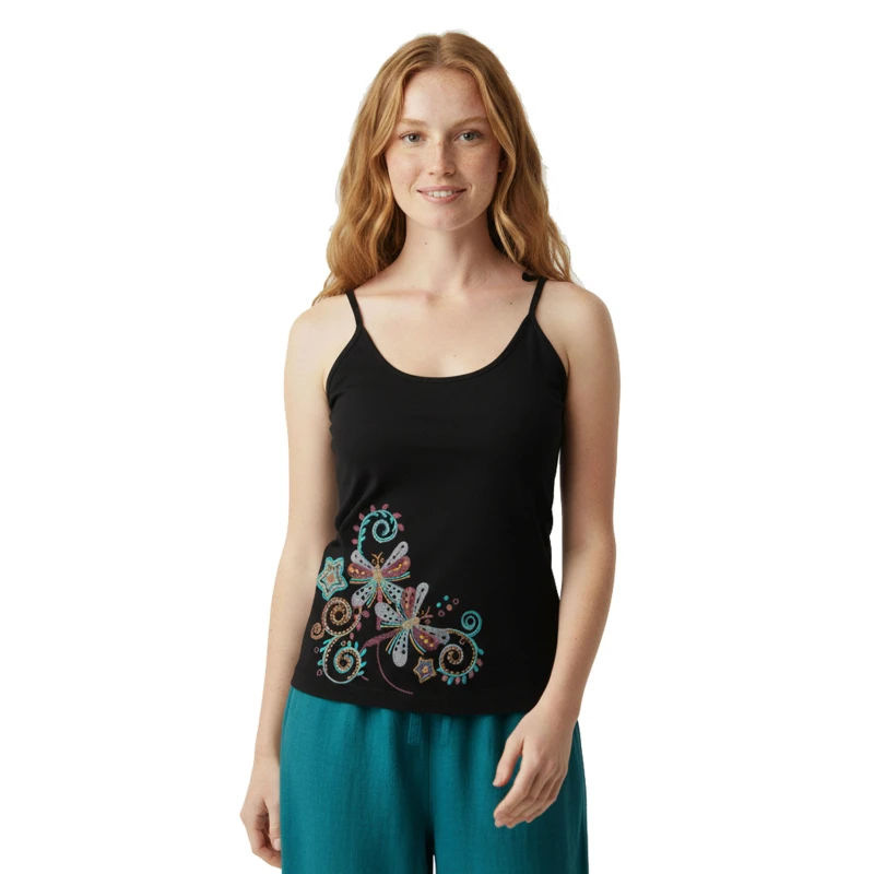 Top de tirantes con bordado original Hippie chic TPNE1803