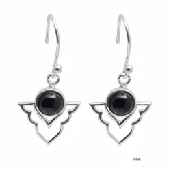 Pendientes de plata 925 originales con piedra natural