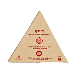 Conos de incienso de nag champa con quemador cerámico