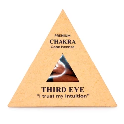 Conos de incienso natural en conos madera de agar Chakra Tercer Ojo