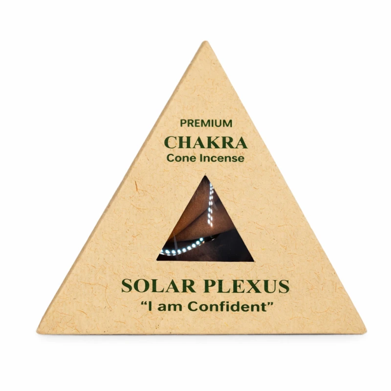Conos de incienso natural de cedro chakra plexo solar