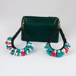 Pendientes etnicos ganchillo PE200IN