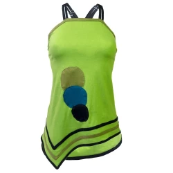 Top Casual Asimétrico con Patchwork — Estilo Boho Único y Artesanal