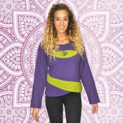 Camisa étnica de algodón estilo hippie para mujer Om TPNE1724