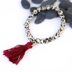 Mala Pulsera Obsidiana Copo de Nieve AM53PU