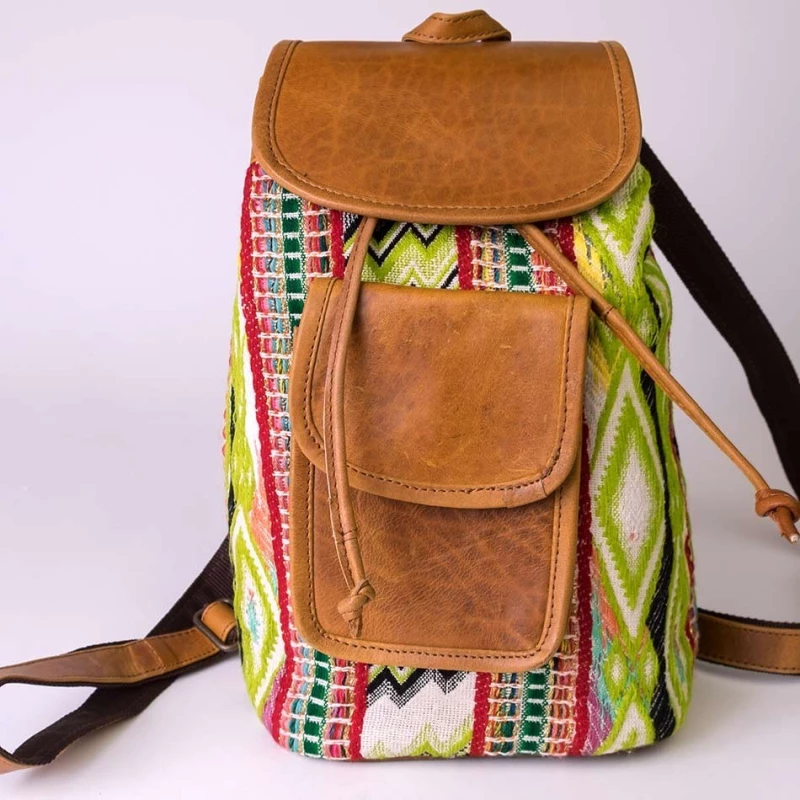 Mochila etnica piel BG253