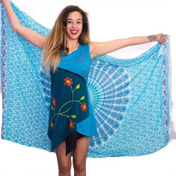 Vestido hippie picos DRNE1801