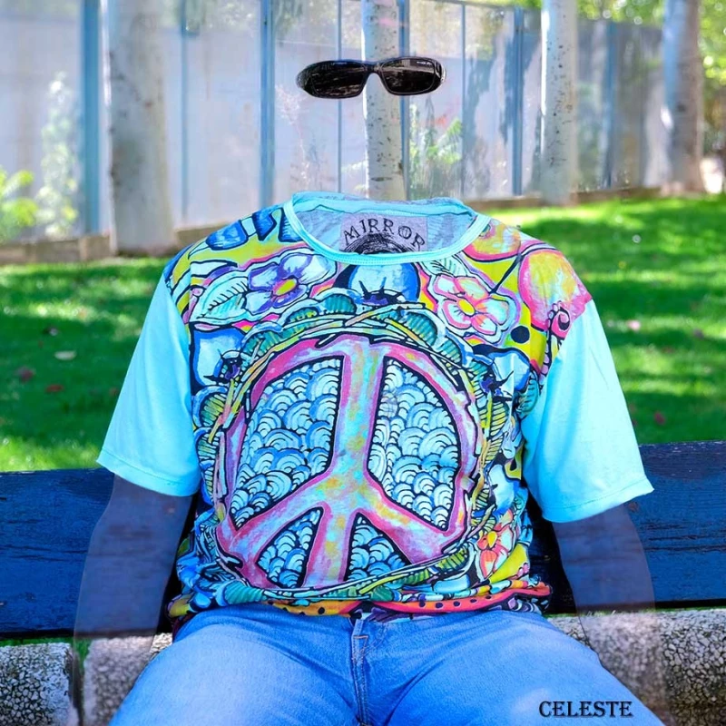 camiseta hippie