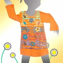 Vestido infantil  hippie KDNE1128