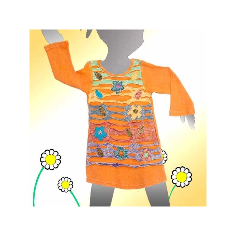 Vestido infantil hippie KDNE1128