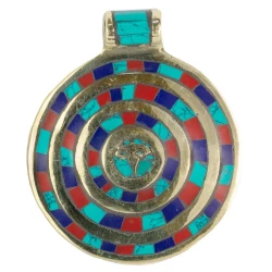 Colgante tibetano espiral CO97NE