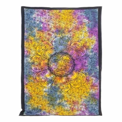 Colcha flor psicodelica