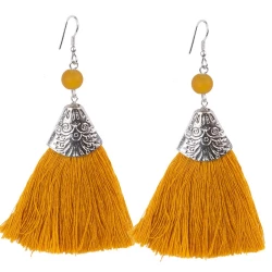 Pendientes etnicos borla PE590IN